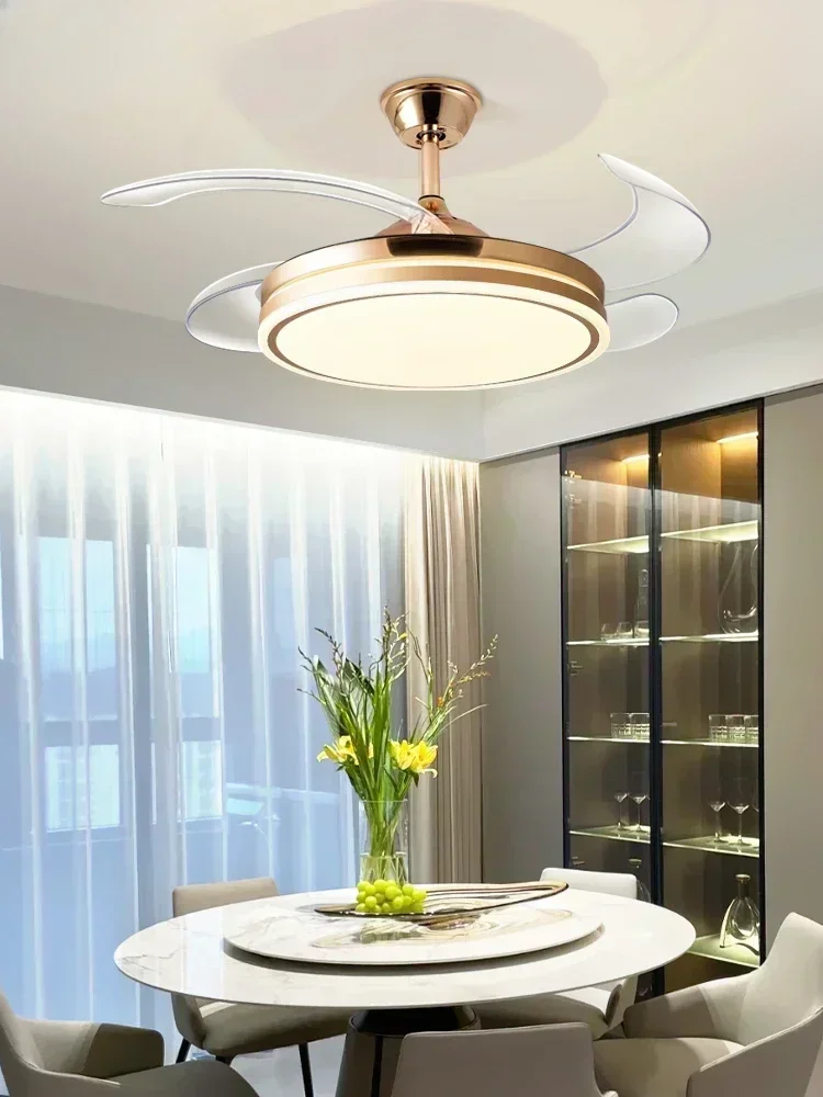 

Bohemian Invisible Fan Lamp Ceiling Fan Lamp Ceiling Home Living Room Dining Room Bedroom Electric Fan Chan