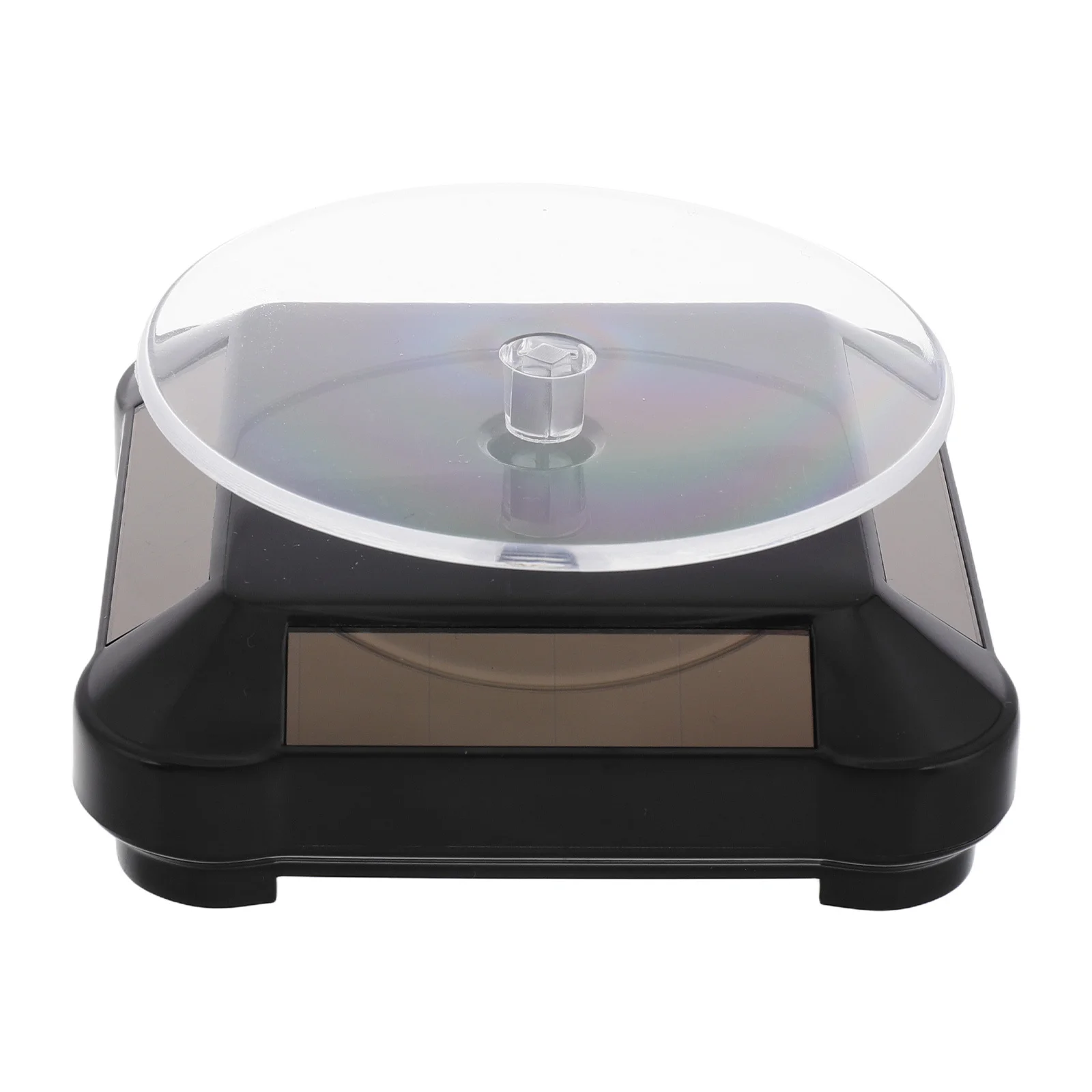 Solar Powered Rotating Jewelry Display Stand Platform Turntable for Silent 360 Degree Viewing Stores Exhibitions