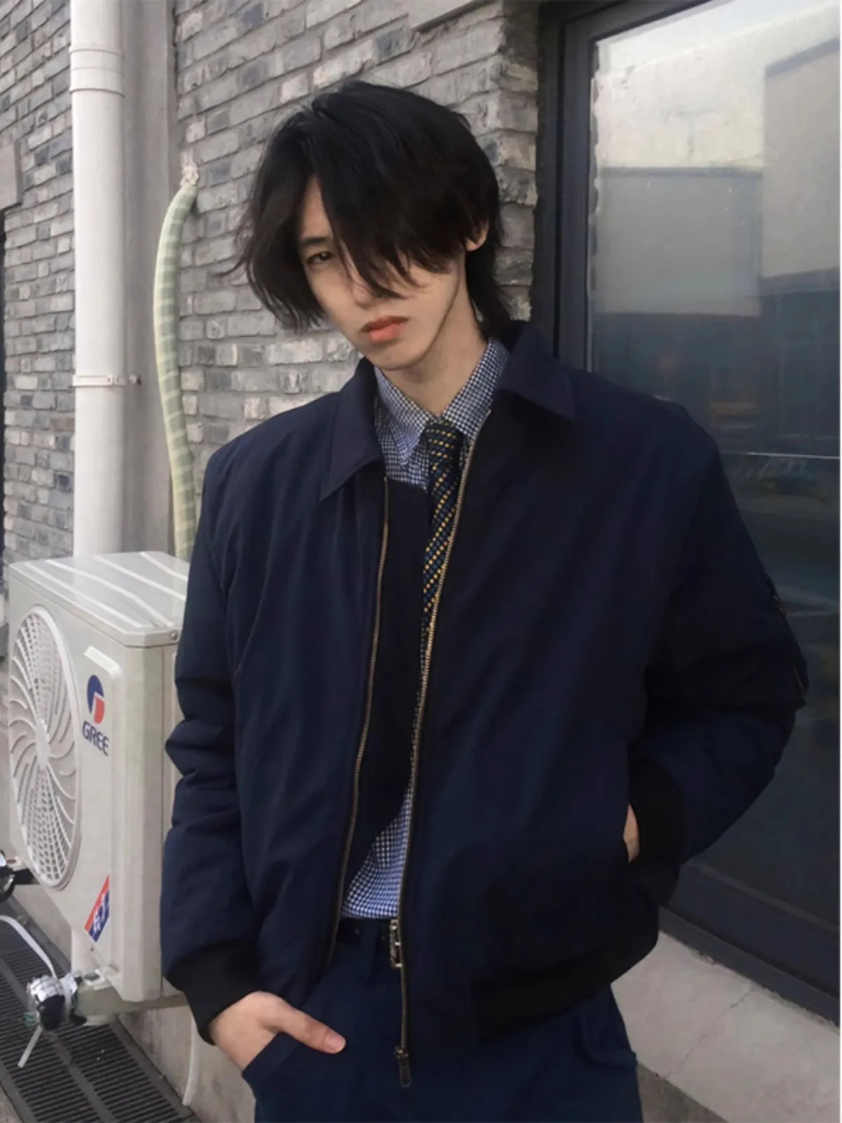 

Warm Cotton MA Bomber Jaet Men's Autumn Winter Cleanfit Outerwear Flight Jaet Sle Casual Youth Faion Thermal Cotton ...