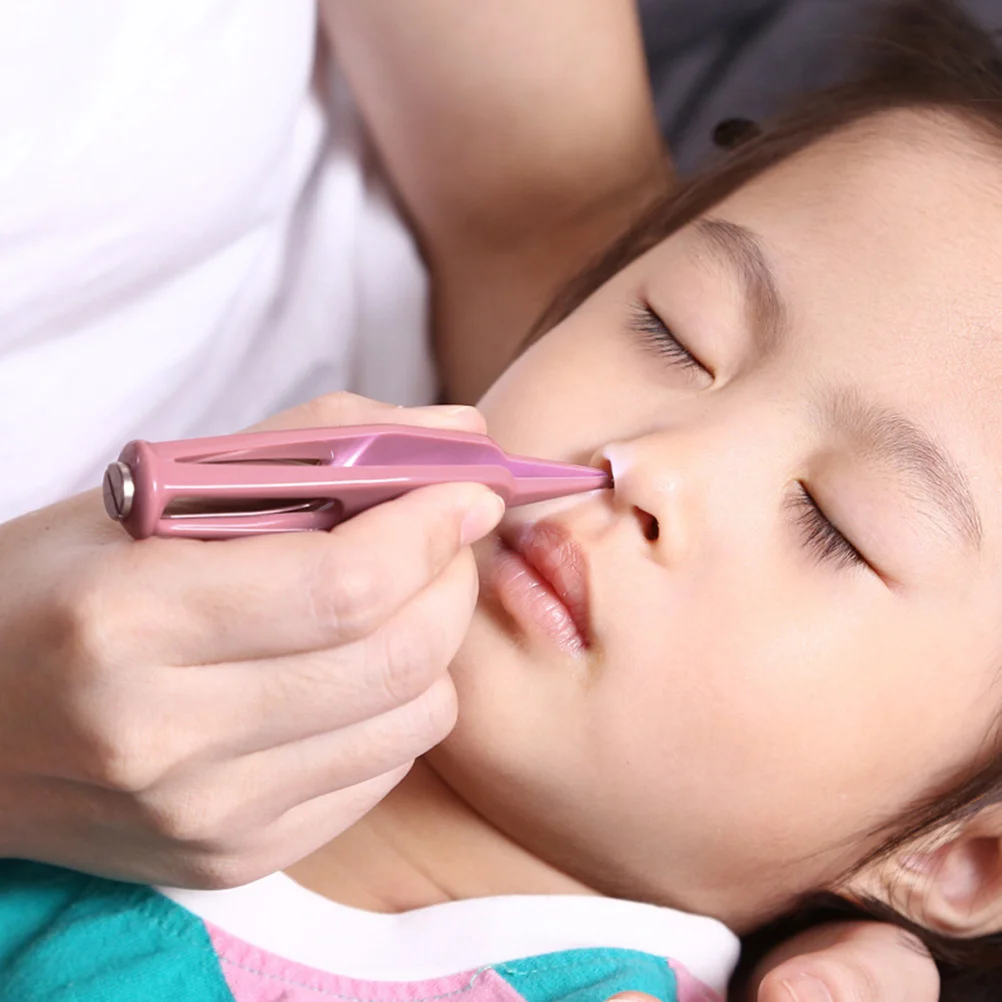 منظف أنف الطفل بإضاءة LED، طرف ناعم، مقبض مضاد للانزلاق، أداة محمولة للعناية بالعين والسرة، آمنة للسفر، أداة العناية بالأذن #6