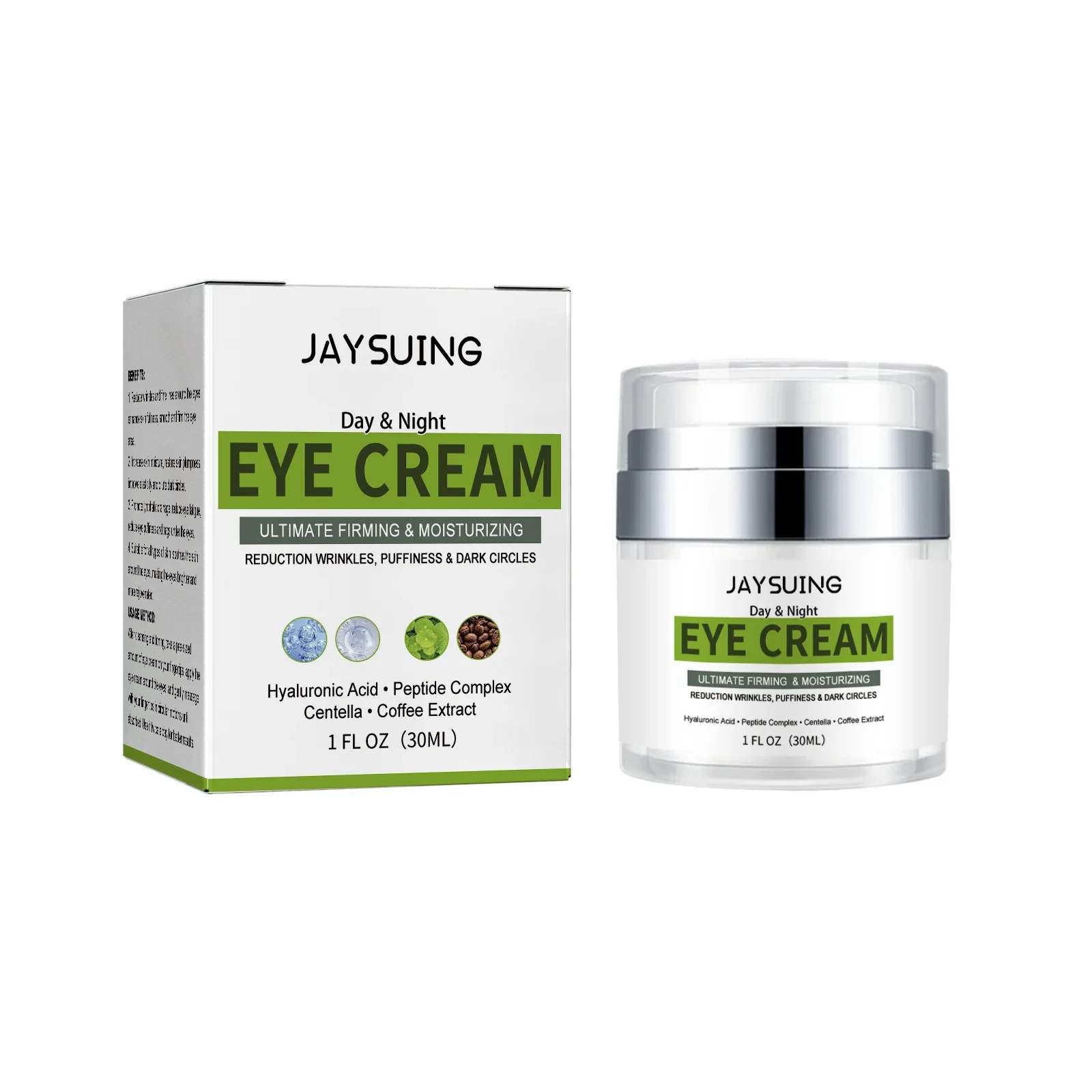 Day & Night Eye Cream Ultimate Firming & Moisturizing, Reduction Wrinkles and Puffiness and Dark Circles, 30ml