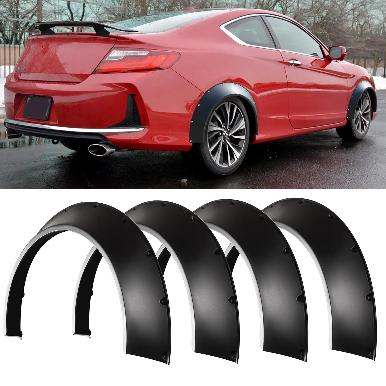 

For Honda Accord Civic 4X 4.5" Wheel Arches Fender Flares Extra Wide Body Kit