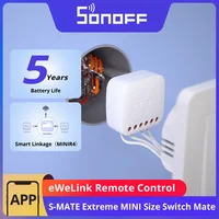 SONOFF S-MATE2 Extreme Switch Mate Control Local interruptor mecánico compatible con tamaño MINI Control remoto eWeLink bidireccional a través de MINIR4