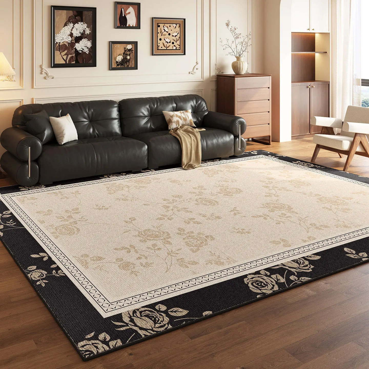 Carpet Living Room Antique Retro Bedroom Bedside Blanket Leave-in and Wipe