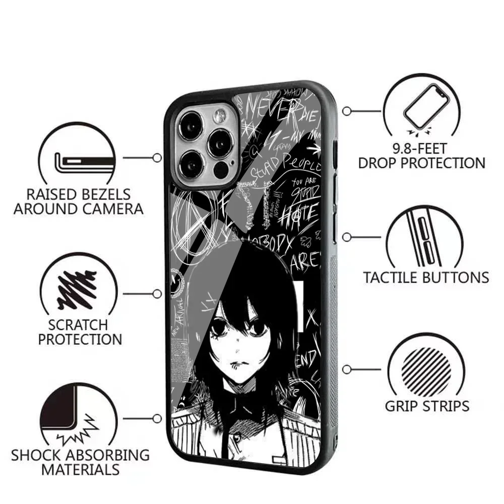 Anime JUUZOU SUZUYA Tokyo Ghouls Phone Case For IPhone 15 14 13 ProMax 11 12Mini Alex Mirror For Magsafe Wireless Charging Cover