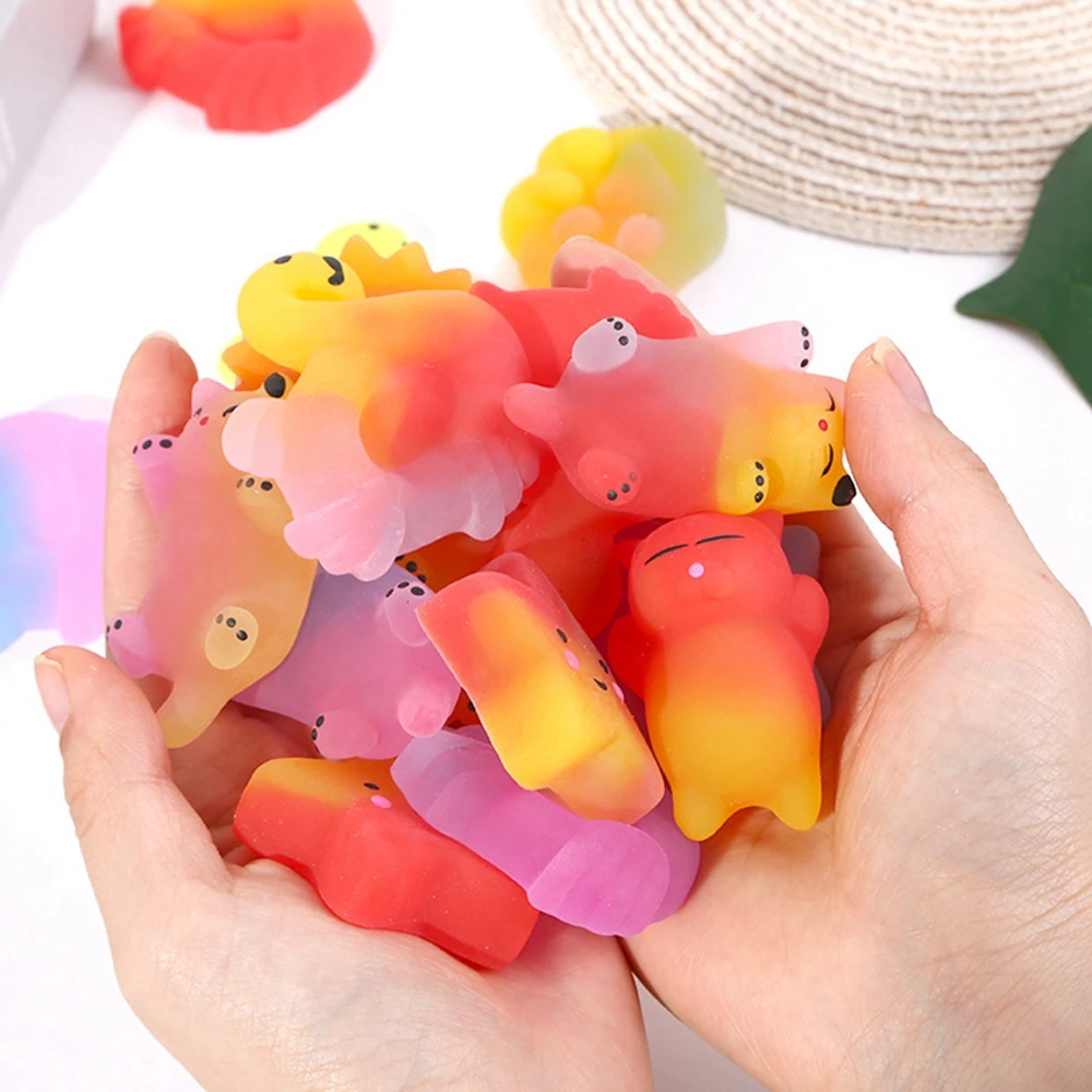 12/36 sztuk dla dzieci dorosłych gradientowy kolor Mochi Squishy sensoryczne zabawki Fidget Squishy zabawki Stress Relief Fidget Toys upominki na przyjęcie