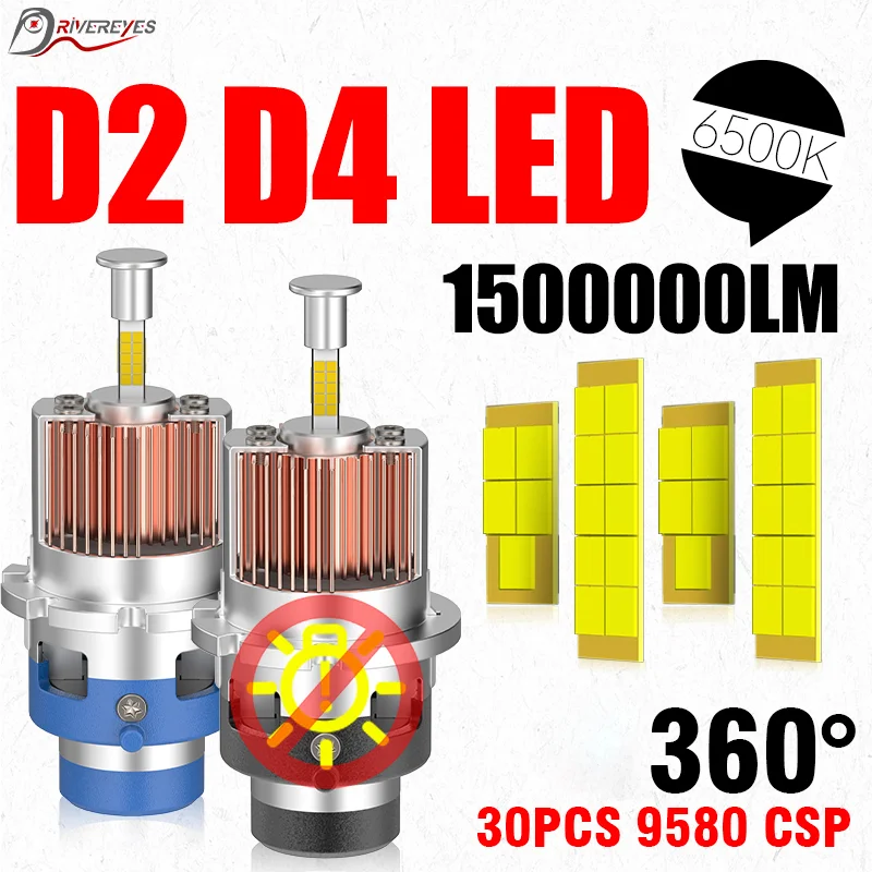 d2s-d4s-faros-led-hid-d2r-d4r-kits-reemplazables-de-xenon-1500000-lm-canbus-4-lados-csp-chips-mini-diodo-alto-y-bajo-haz-6500k-12v