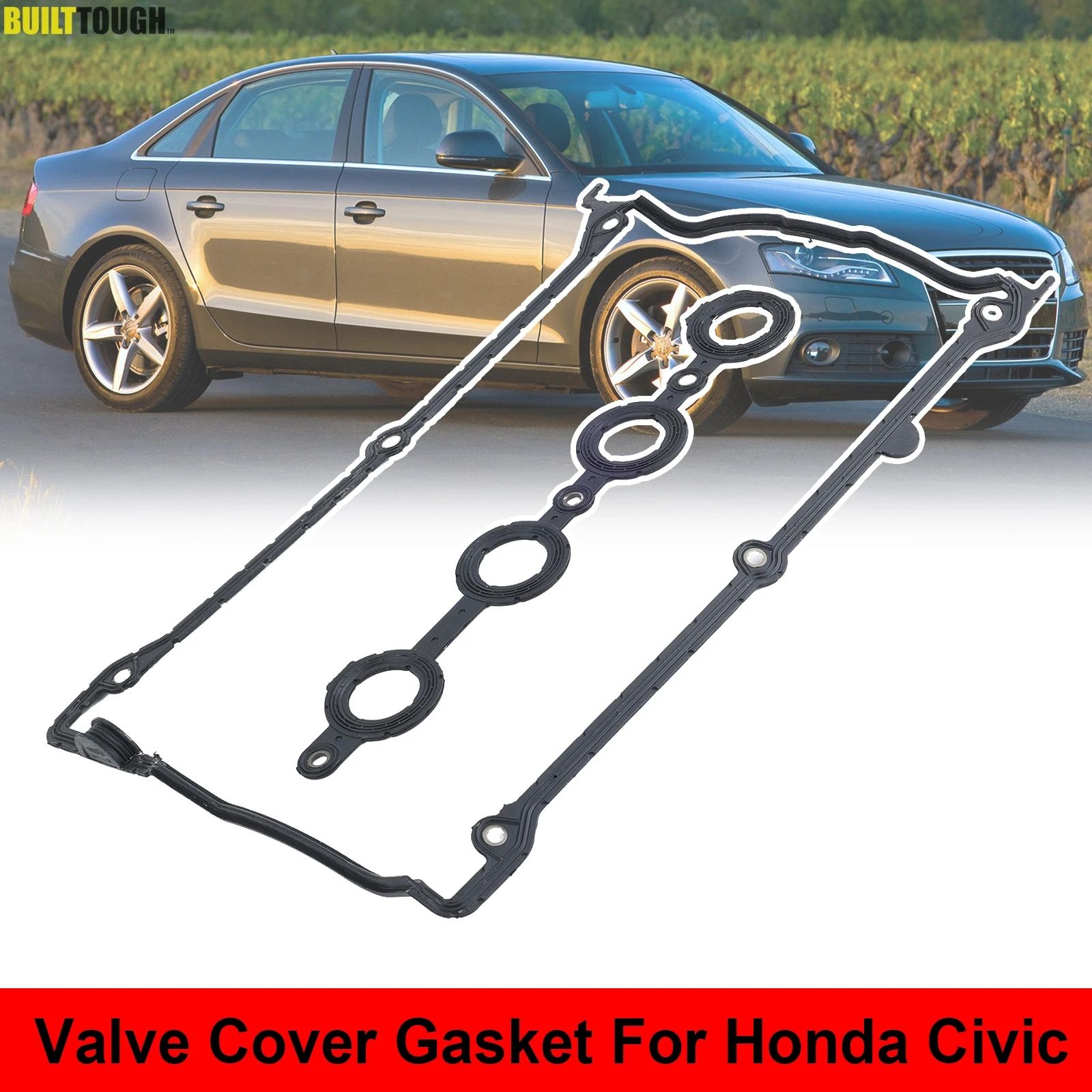 2 szt. Części zamienne do części do silników samochodowych zaworów uszczelka pokrywy do fotela golfowego VW MK4 PASSAT AUDI TT 1.8 T 058198025A 1999-2010
