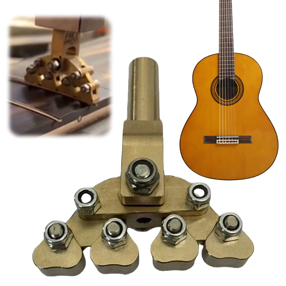 

Guitar Fractal Fret Press Repair Tool Metal Guitar Fret Installation Tool Fret Board Repair Tool for Various Radius Fretboard