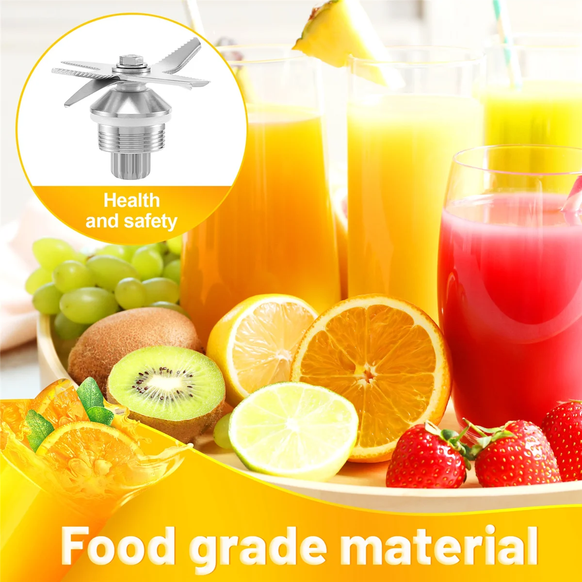 Blender Substituição Blade, 6-Blade Juicer Substituição, Peças para Vitamix Biolomix Blender