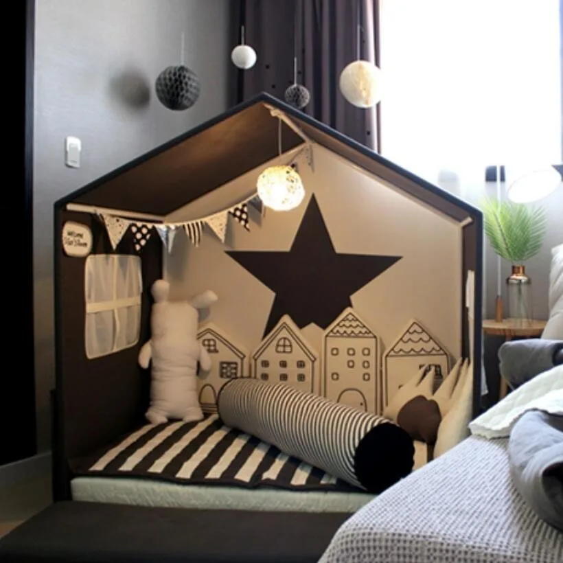 

4pcs Newborn Baby Bed Bumper Little House Cartoon Protector Crib Bumpers Children Toys Baby Cot Fence Infant Bedding Supplies