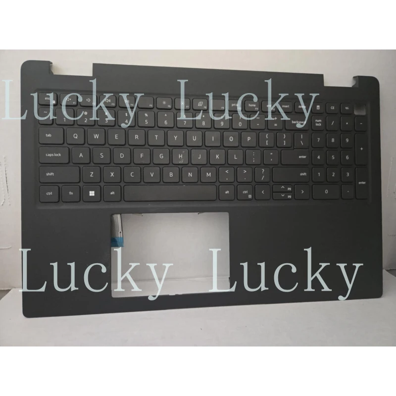 

f OEM for Dell Latitude 3520 Black Upper Case Palmrest US English Keyboard DJP76