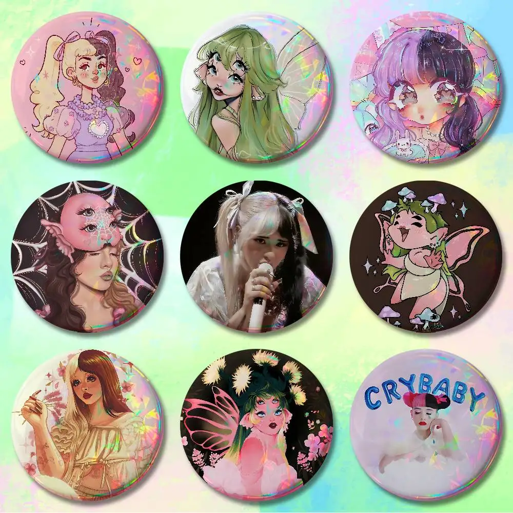 M-Melanie Singer M-Martinez Badges 25 32 44 58 75 mm Round Cosplay Pin Bag Decor Fans Collect Friends Gifts Brooch Souvenir