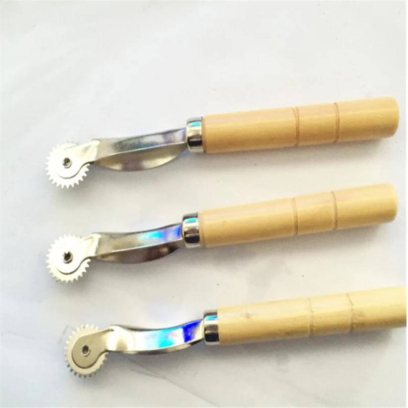 Stainless Steel Leather Tool Leather Paper Cloth Overstitch Wheel Roulette Spacer Sewing Leather Craft Tools Overstitch