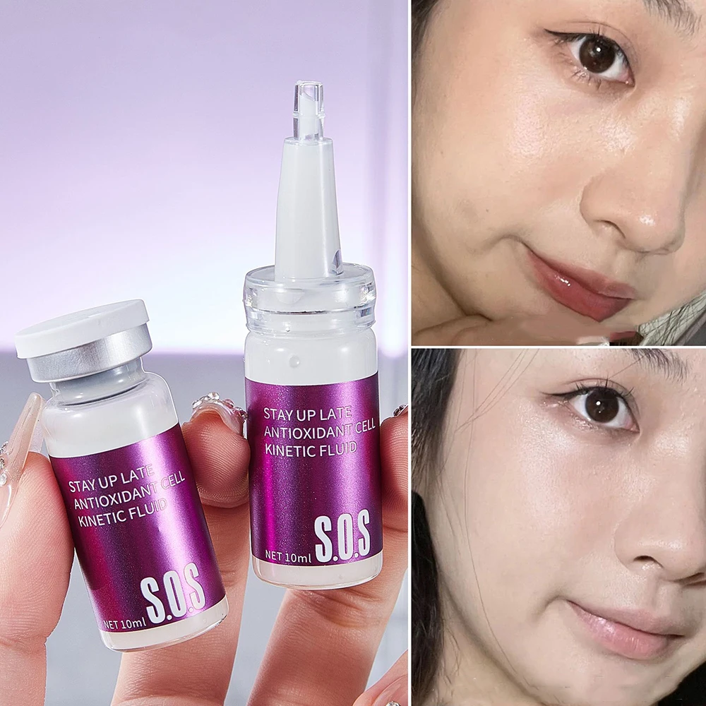 Jiusheng Peptide Stay Up Late 안티 산소 에센스 피부 보습 향상 페이스 모이스춰 라이징 브라이트 페이스 세럼 스킨 케어 제품