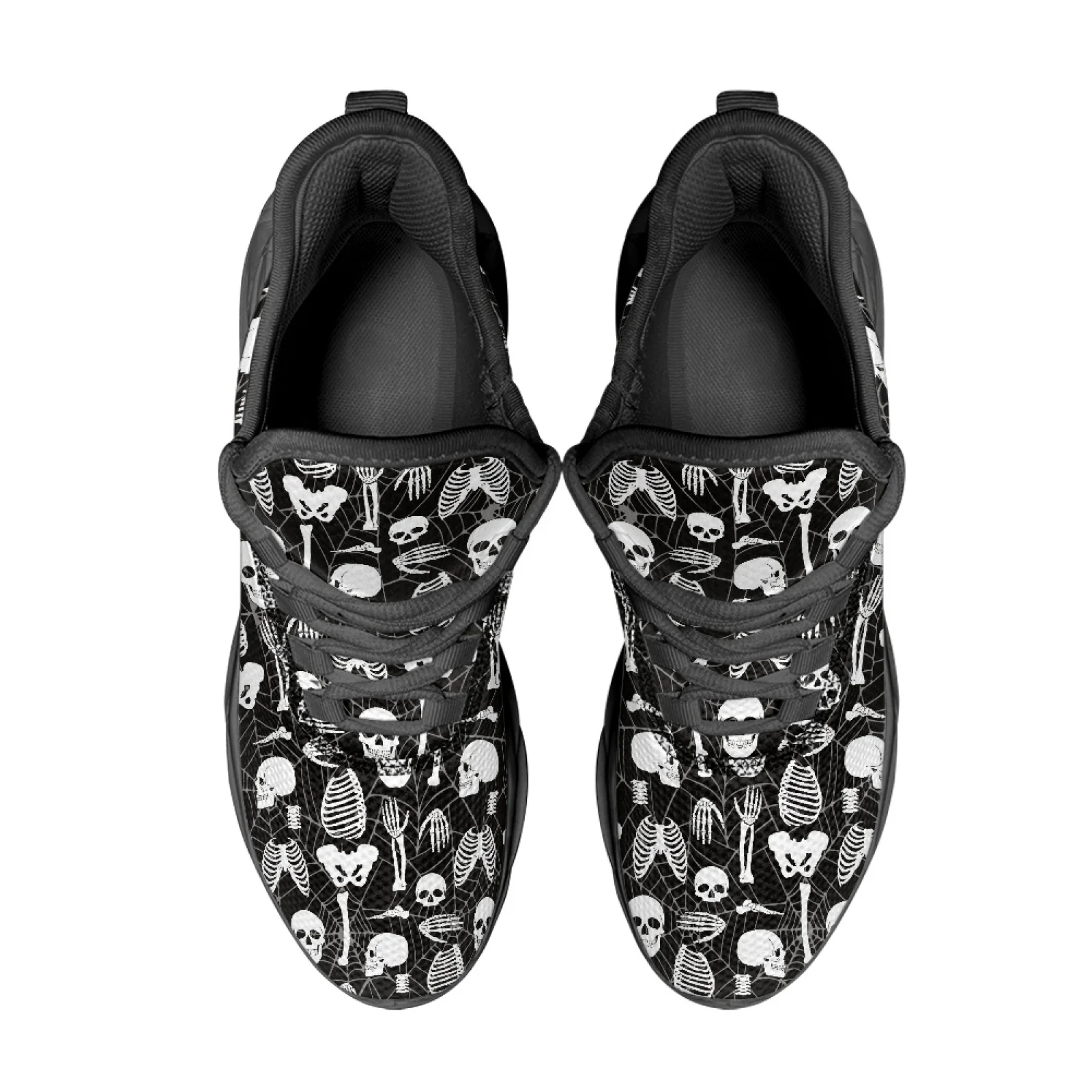 PENSTROLL Skeleton Web Print Athletic Shoes Mesh & EVA Running Shoes Casual Blade Running Shoes for Youth