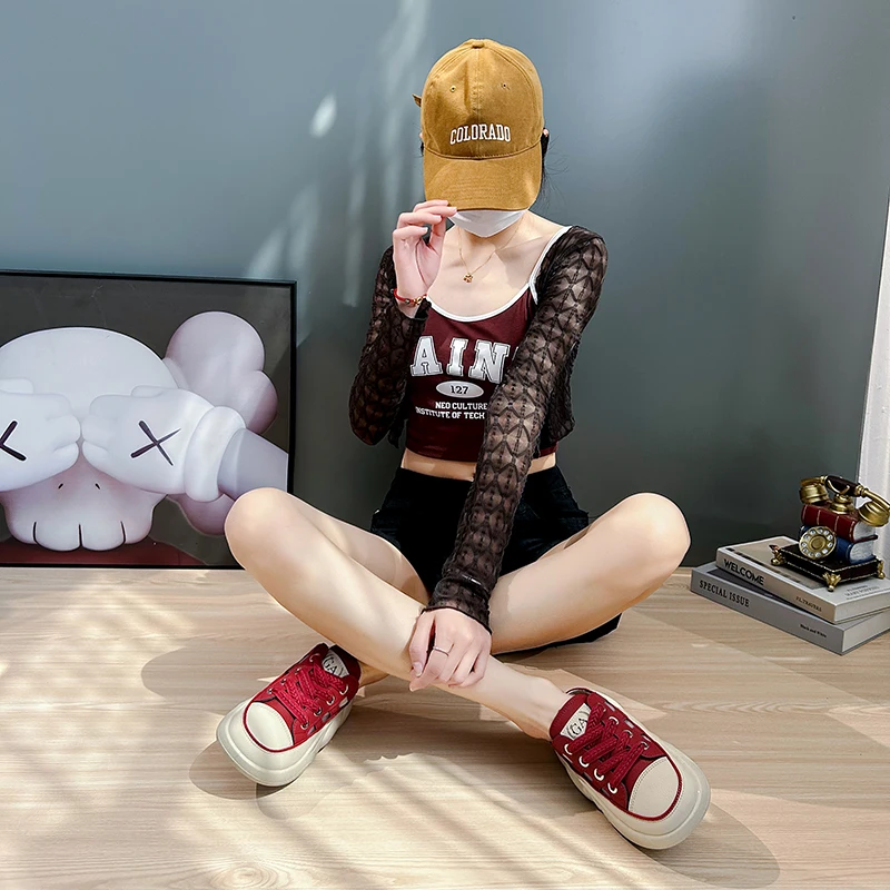 Women's Slippers Casual Women's Shoes Summer Fashion Versatile Outgoing Slippers Thick Sole Shoes Hollow Breathable Casual Shoes