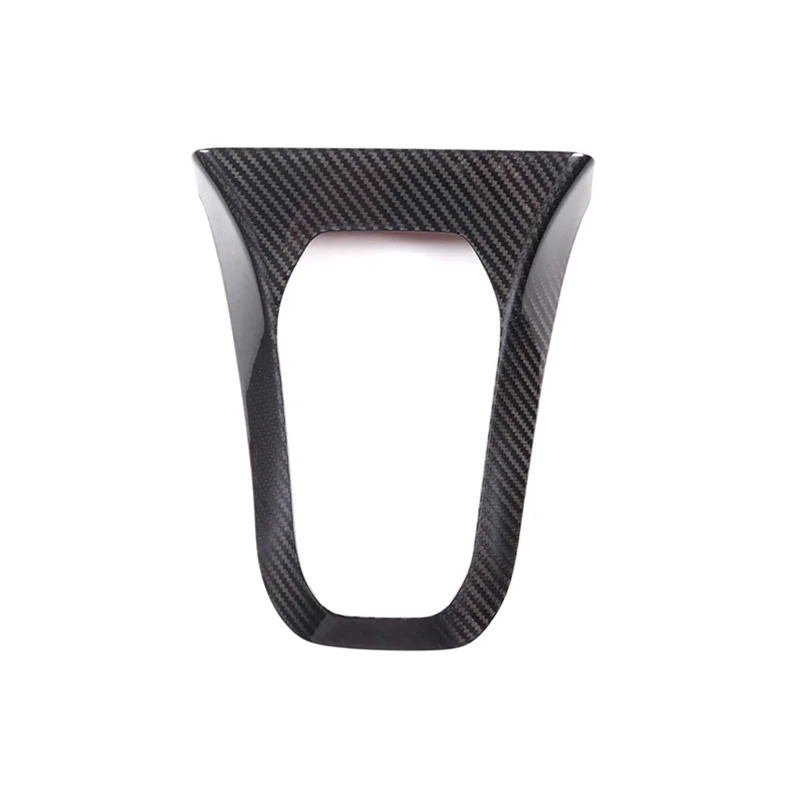 For Toyota Supra A90 2019-2022 Dry Carbon Fiber Car Dashboard Horn Frame Cover Trim Sticker Accessories