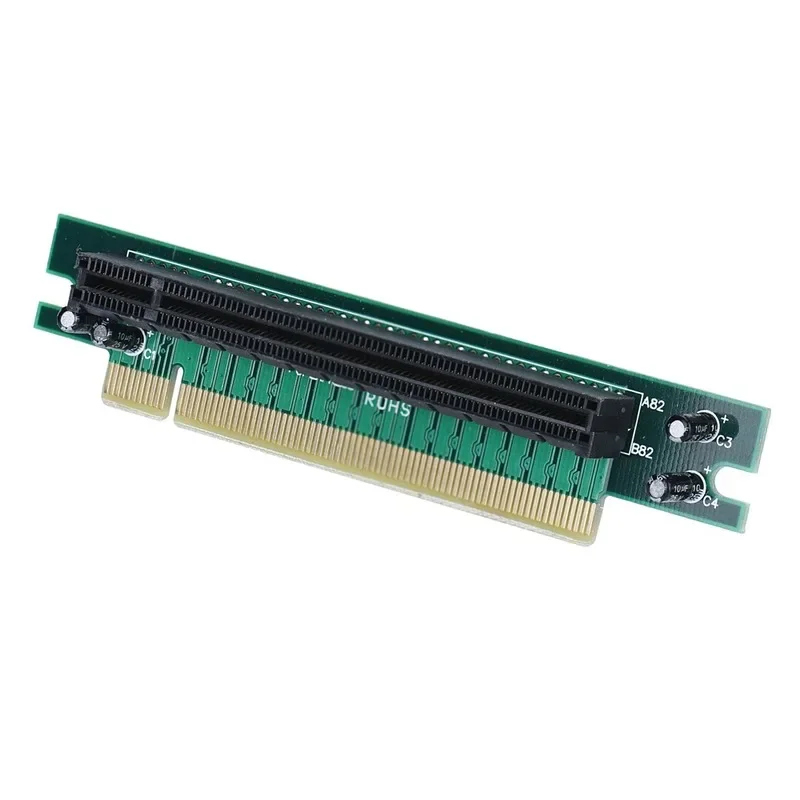 PCIE X16 For 1U Chassis 90 Degree 164pin Protection Transfer Graphic Card Expansion Right Angle Extender Protector Adapter Riser