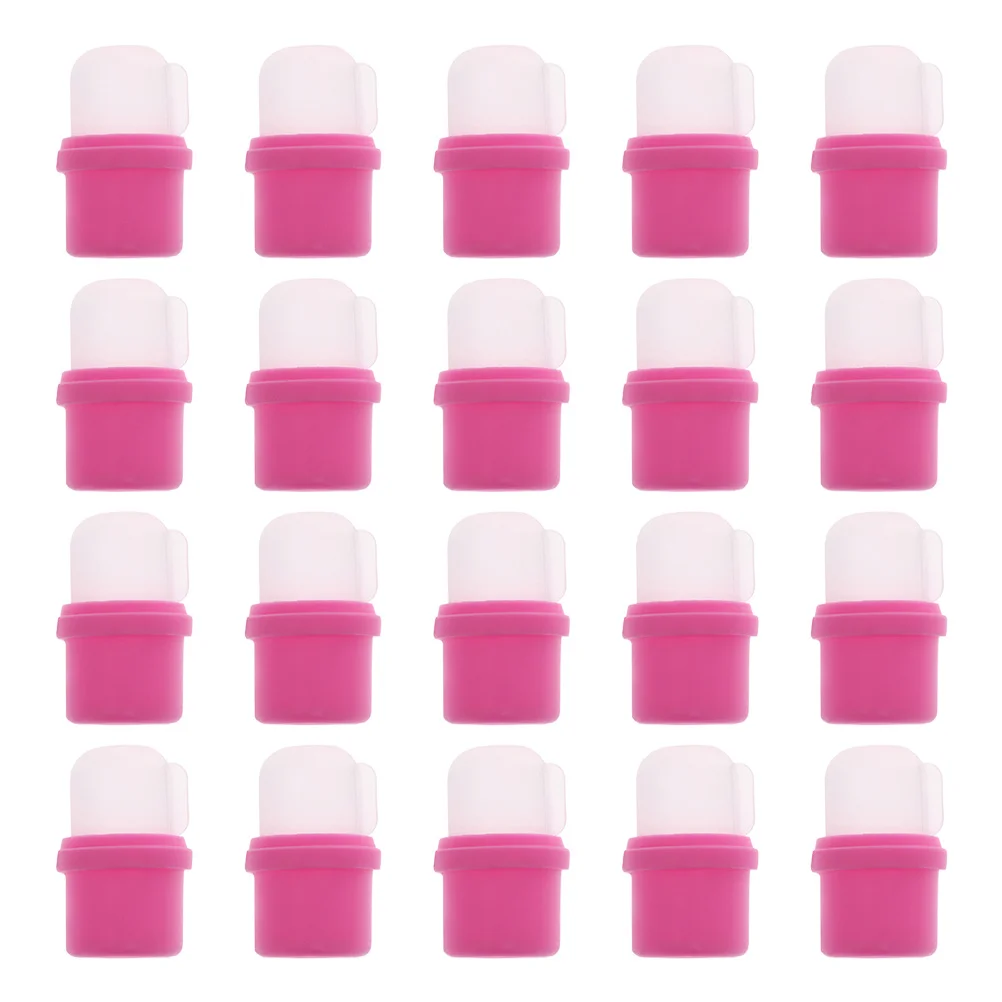 20Pcs Nail Soaker Covers Portable Soak Off Caps Comfortable Convenient DIY Nail Art Tool Convenient Soak Off Caps