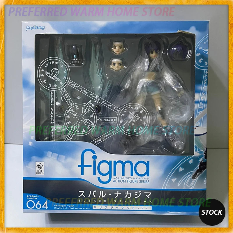 In Stock Original figma 064 Subaru Nakajima Movable Model Toys Max Factory MF Magical Girl Lyrical Nanoha Battle dress Model