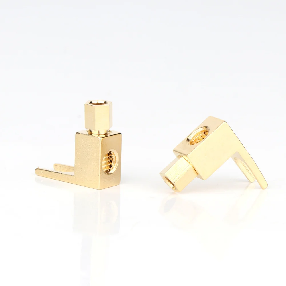 Musical Sound Adapter Banana Plugs Pure Copper Gold plated Audio Spade 4MM Banana Connectors Socket For Speakers Amplifiers