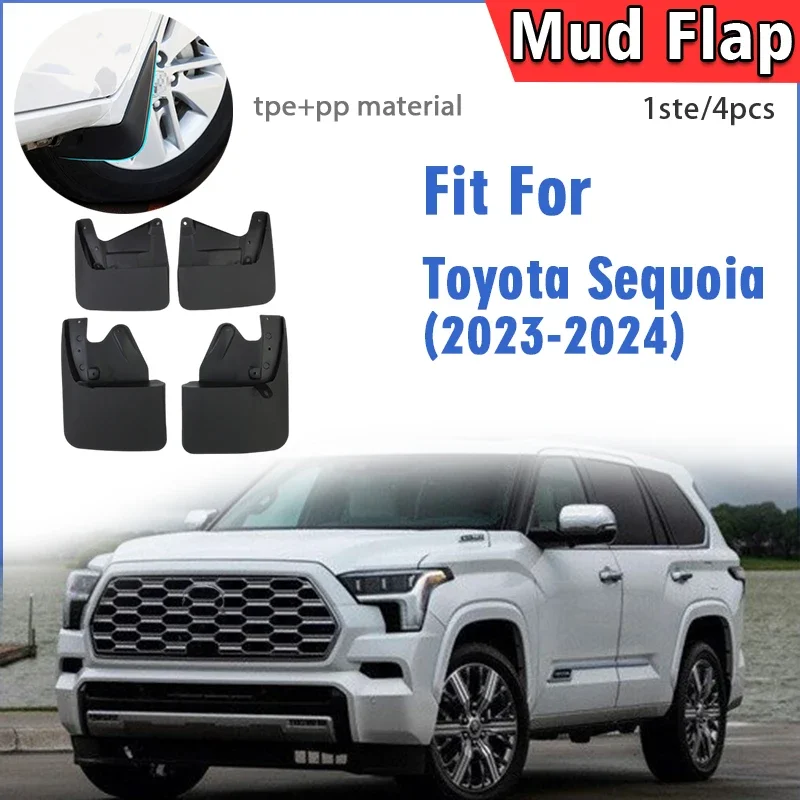 2023 2024 2025 FOR Toyota Sequoia Mud Flap Guards Splash Mudguard Fender Mudflaps Car Accessories Front Rear 4pcs