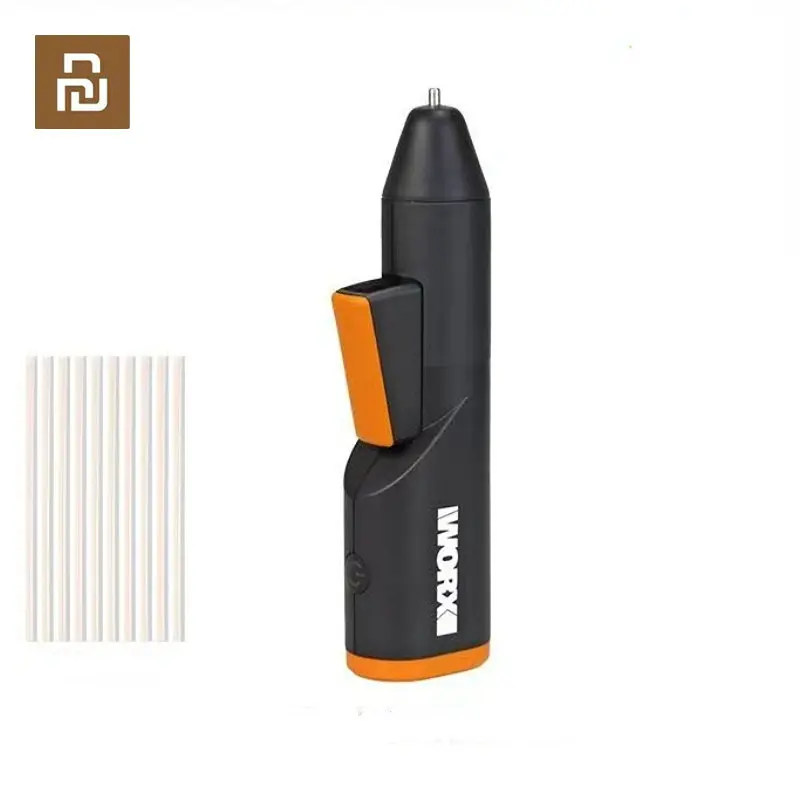 Youpin Worx Mini Pistola de Cola Quente Wx746.9 Makerx Pistola de Cola Elétrica Universal 20v Bateria Recarregável mm Ferramentas de Reparo de Cola Vara