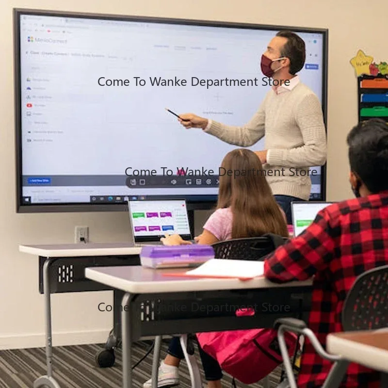 65 75 86 98 110 Inch 4K All In One Interactive Whiteboard Digital S-mart Board Touch Screen Teaching Board For Classroom
