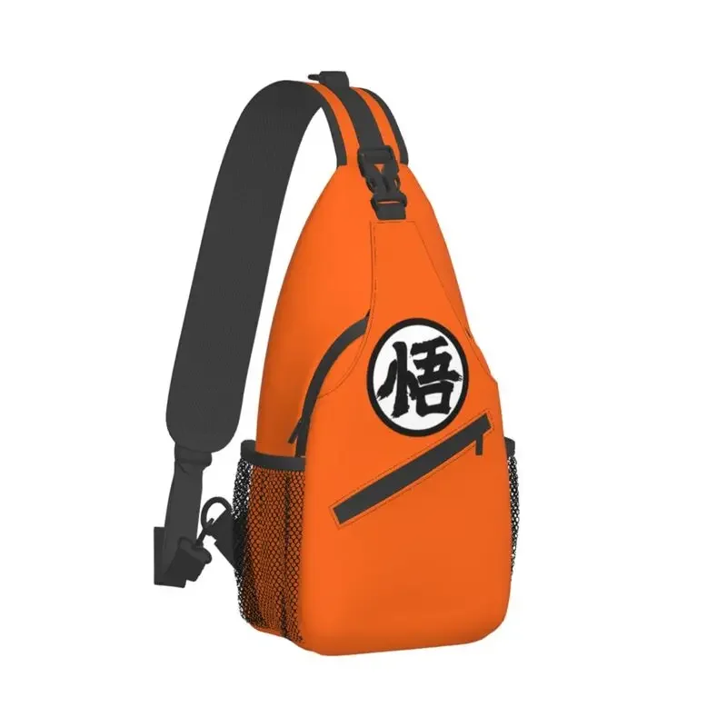 Anime Dragon Ball Gokus Logo Crossbody Sling Backpack Men printing Custom Shoulder Chest Bag Traveling Daypack Mobile bag wallet