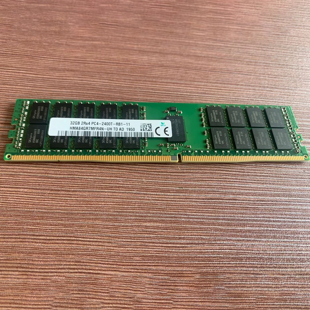 1Pcs For SK Hynix RAM 32G 32GB 2Rx4 DDR4 PC4-2400T ECC Server Memory HMA84GR7MFR4N-UH