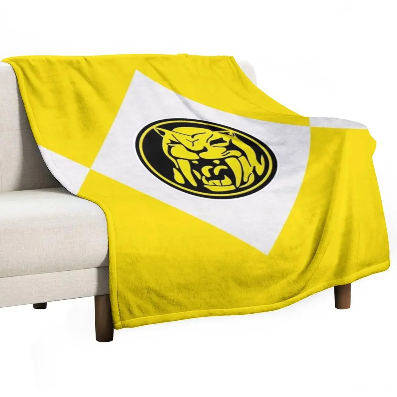 Saber-Toothed Tiger Dinozord Throw Blanket Flannel Fabric Extra Large Throw Thermals For Travel Blankets