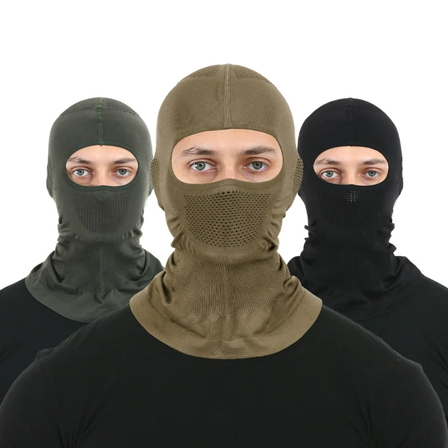 Taktische Sturmhaube Atmungsaktive Netzmaske Winddicht für Radfahren Jagd Outdoor-Sport Herren Damen