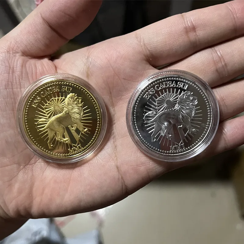 New Movie John Wick Continental Hotel Gold Two-Sided Coin Collection Cosplay Alloy Props Accessories Gift - view 2