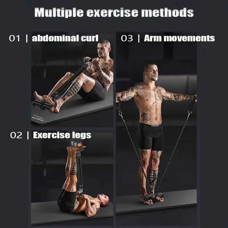 Pedal Tension Rope Puller Exercise At Home Multi-functional Fitness Exercise Resistance Band Men Sports Gym Equipment