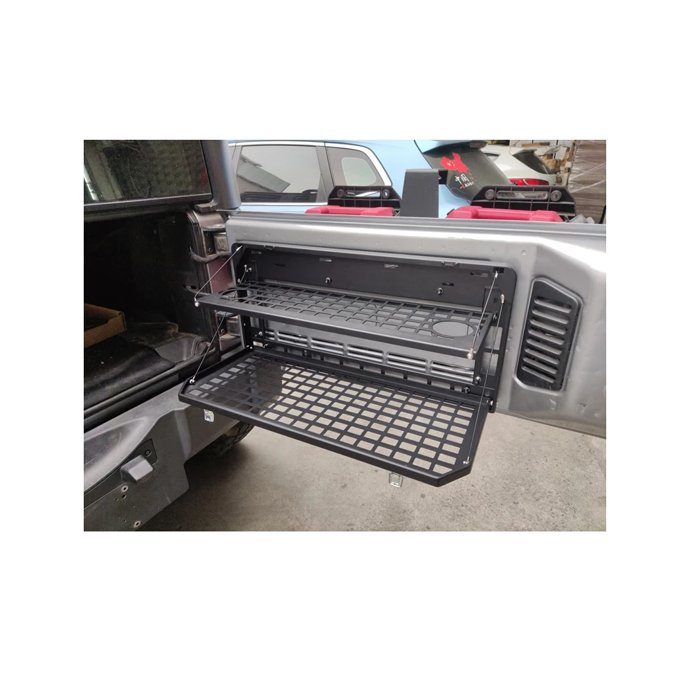

Maiker Offroad Steel Double Tailgate Table Foldable Shelf for Wrangler JK/JL Auto Part Accessories