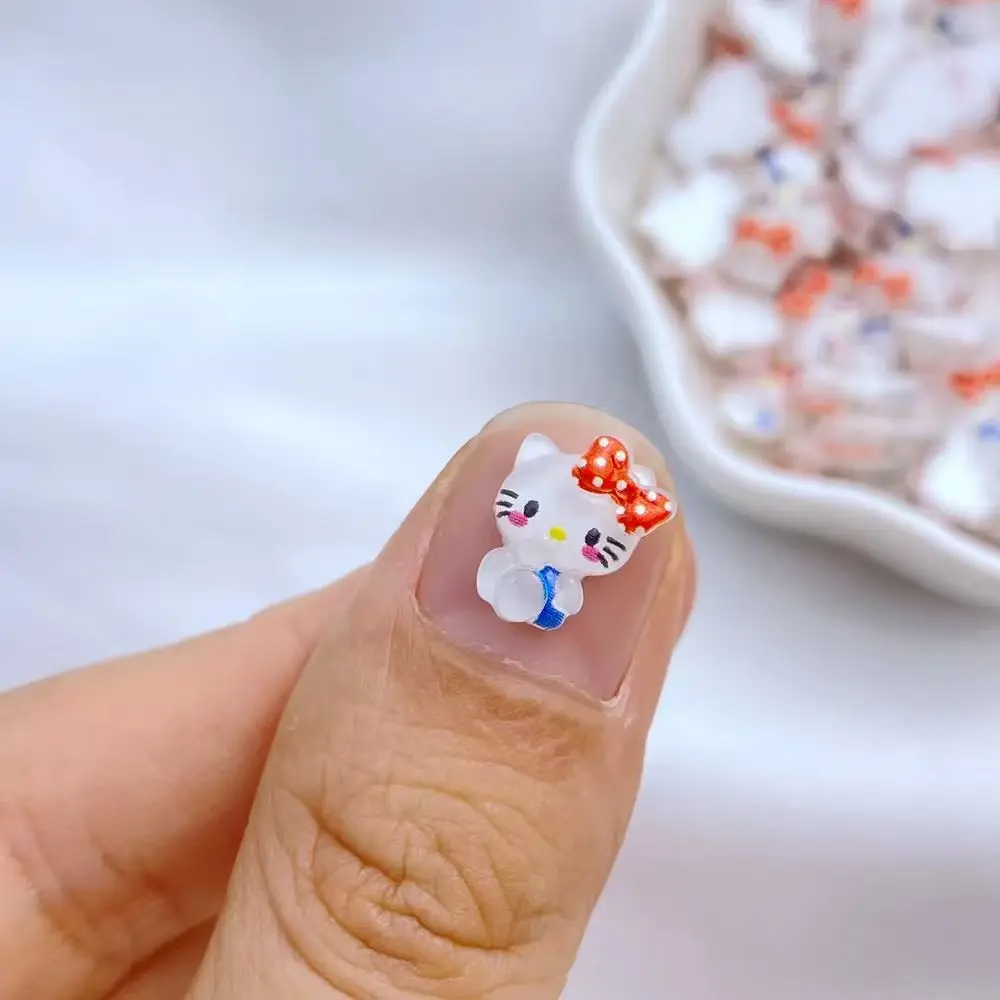 

50Pcs New Cute Mini 8*11mm Resin Little Small Cat Series Flatback Ornament Jewelry Making Manicure Hairwear Accessories