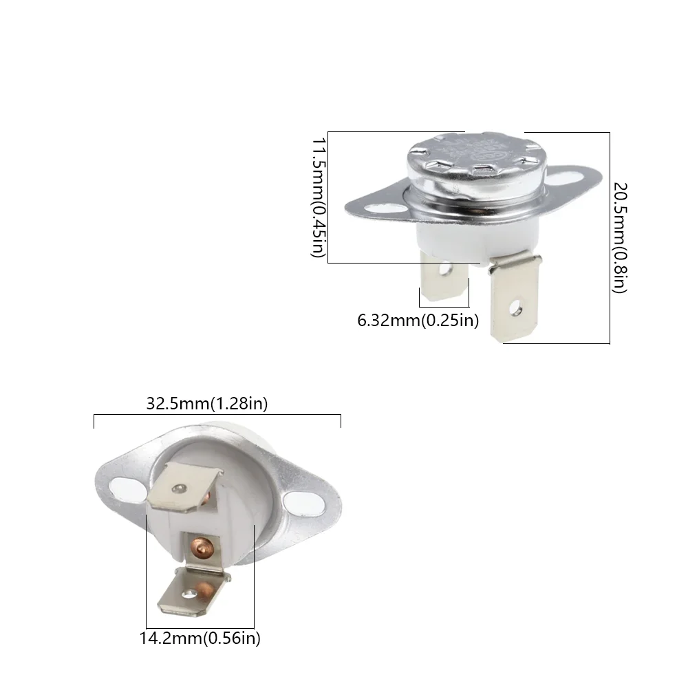 

Normally open KSD302 16A 250V 40-180 Degree Ceramic KSD301 Normally Closed Temperature Switch Thermostat 45 55 60 65 70 75 80 85