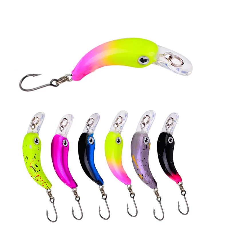 3Pcs 5pcs Floating Mini Minnow Fishing Lure 1.4g 4cm Vibration Wobblers Artificial Bait Single Crankbait Trout Pike Bass Tackle