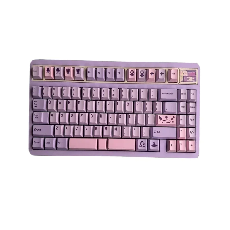 Customized mechanical keyboard screen version full set, single-mode aluminum lump hot-swappable mahjong sound