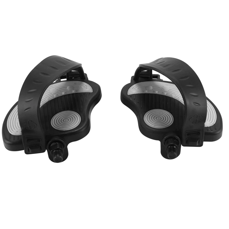 

Стационарные велосипедные педали с ремнями — 1 пара запасных частей для педалей для фитнес-велосипеда