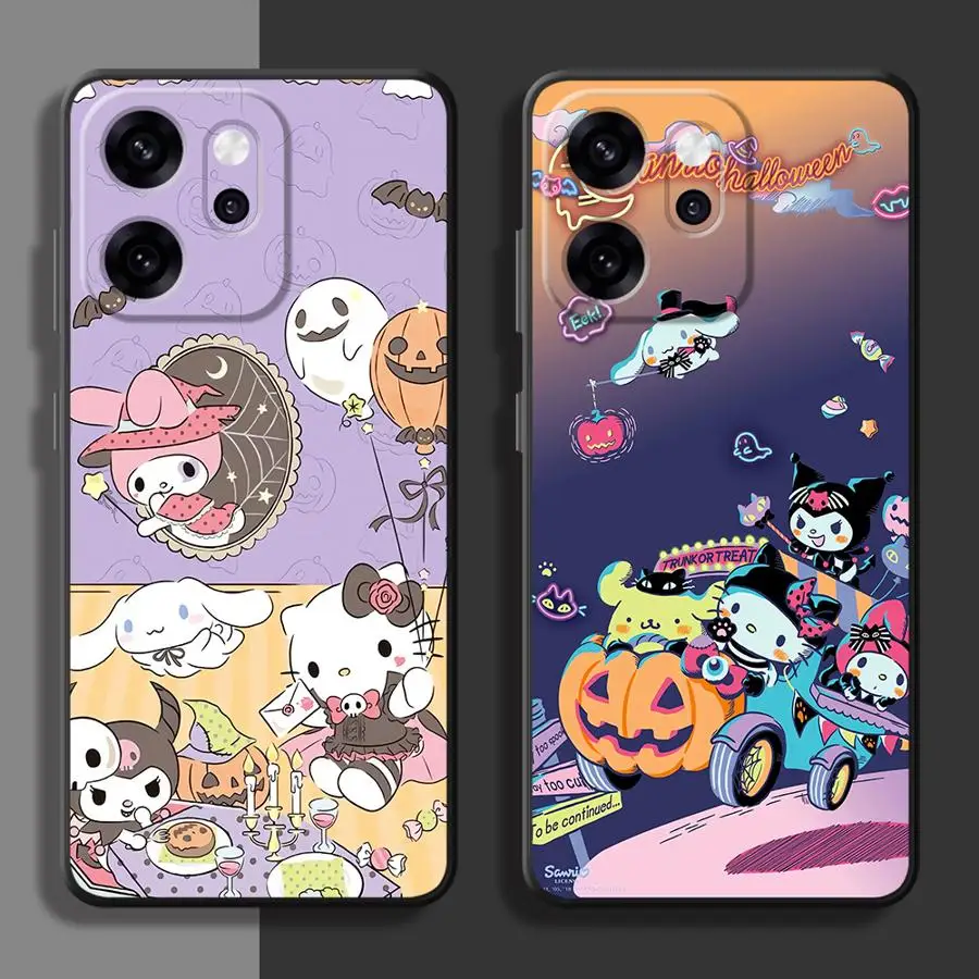 Halloween Anime Sanrio Case for Oppo Reno F9 F11 F29 A84 A78 A74 A93 A76 A83 A98 A96 Reno 4F 5 6 7 8 10 11 14 Soft Back Phone