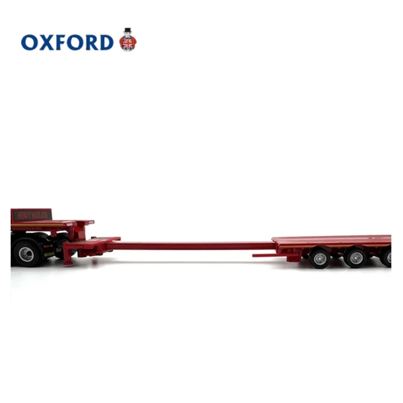 OXFORD Diecast 1:76 Scale Multi Axle Trailer Semi-Trailer Truck Alloy Car Model Finished Product Simulation Static Model