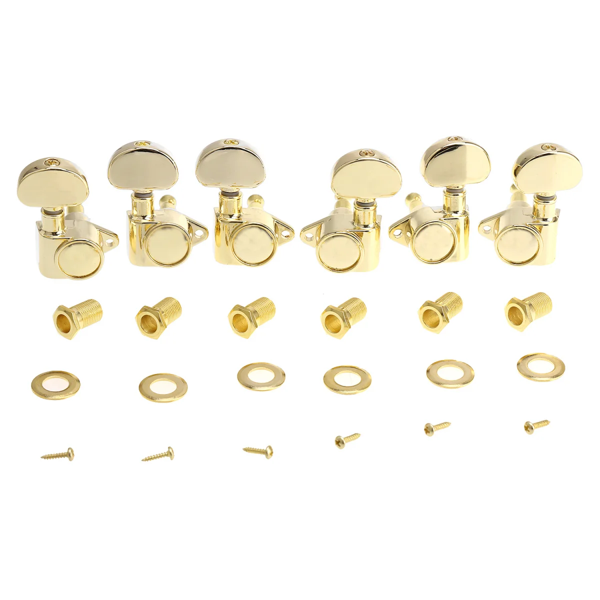 

Musiclily Ultra 3L3R Roto Sealed Tuners Tuning Pegs Keys Machine Heads Set for Les Paul LP SG Electric or Acoustic Guitar, Gold