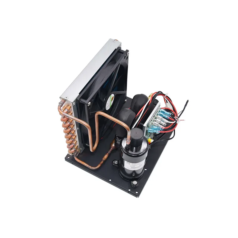 12v 24v Dc Fridge Compressor Mini Refrigeration Condensing Unit