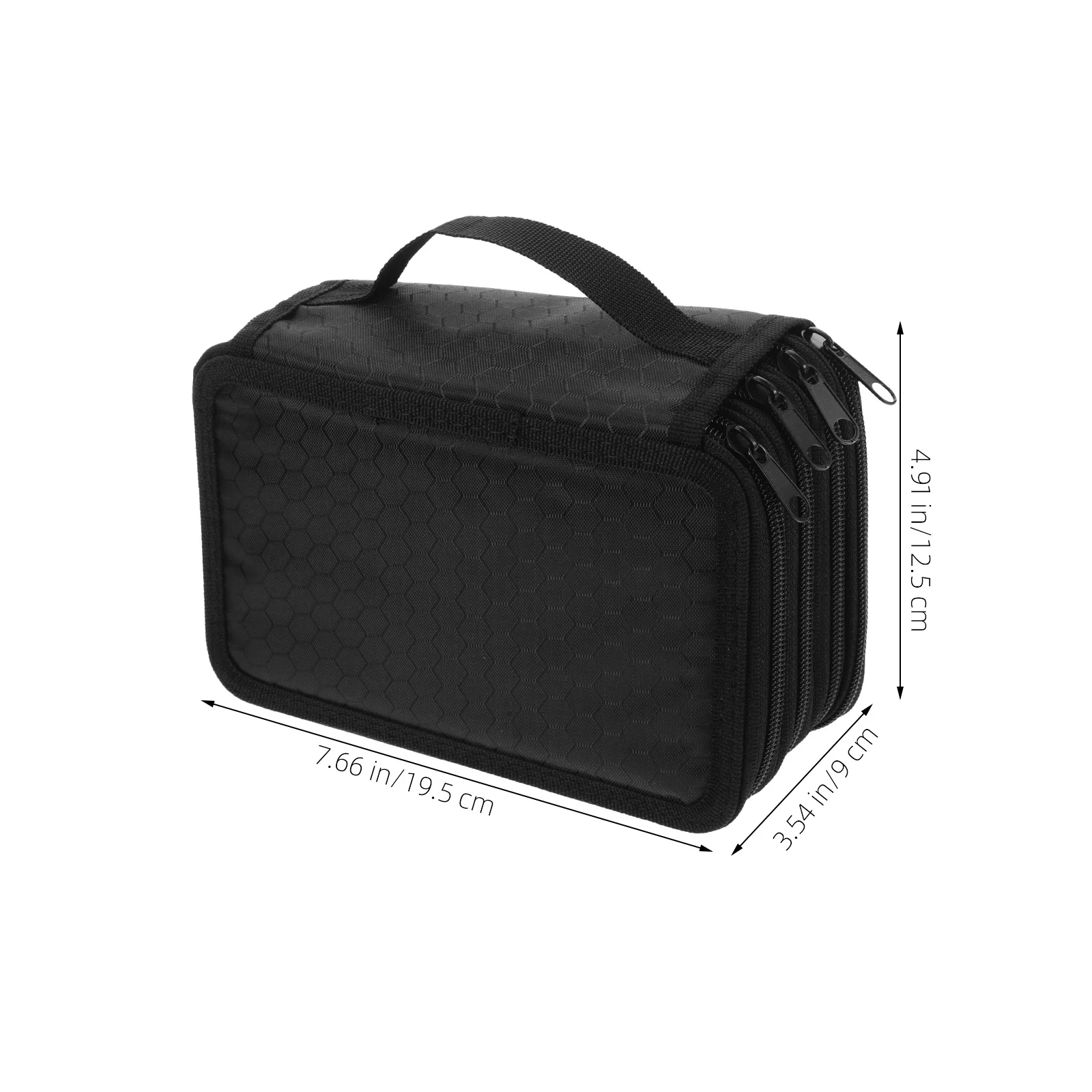 72 Fächer Bleistifthalter Organizer 4-lagiges Nylonetui mit Reißverschluss Große Kapazität Bleistiftbeutel Aufbewahrung für Reisen