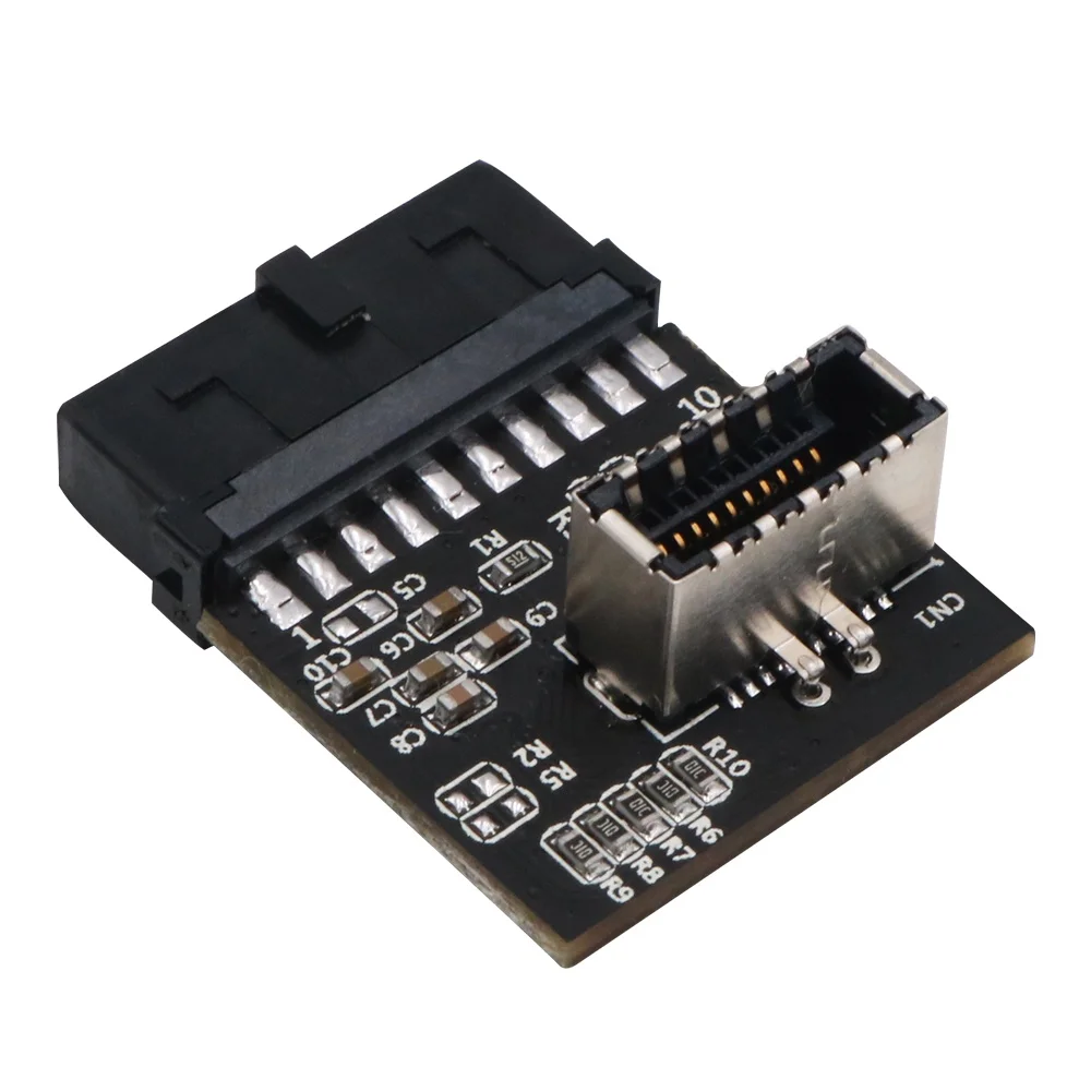 USB 3.0 (3.1 Gen 2) Internal black  IDC 20 Pin Motherboard Header to A-Key 20 Pin Female Header