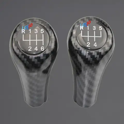 Bilväxelspaksknopp för BMW E36 E46 E53 E60 E61 E63 E65 E81 E82 E83 E87 E90 E91 E92 1356-serien X1 X3 X5 Växelspakshuvud 6 best sales BMW 120d E87 - №2