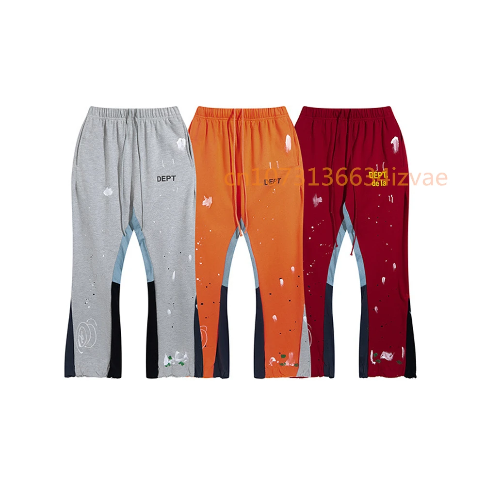 

Dept Letter Print Sweatpants Fashion Brand Autumn and Winter Loose Casual Sports Pants for Men and Women