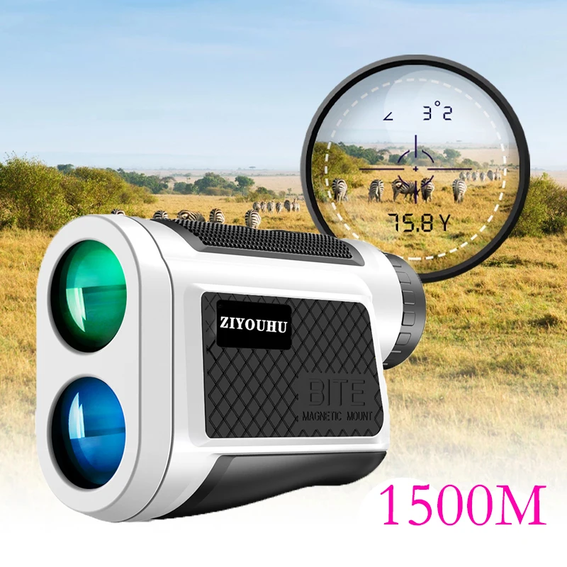 

Professional Golf Laser Rangefinder 1500m Laser Distance Meter for Hunting Monocular Rechargeable Survey Outdoor Measuring Tool